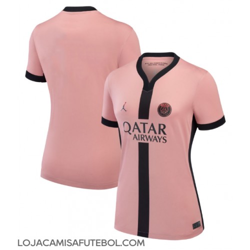 Camisa de Futebol Paris Saint-Germain Equipamento Alternativo Mulheres 2024-25 Manga Curta